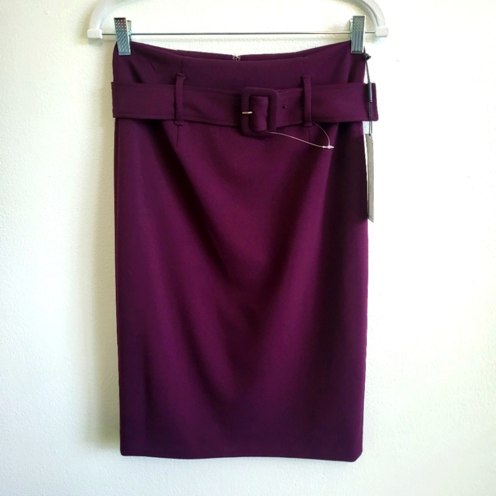 Calvin Klein Belted Pencil Skirt